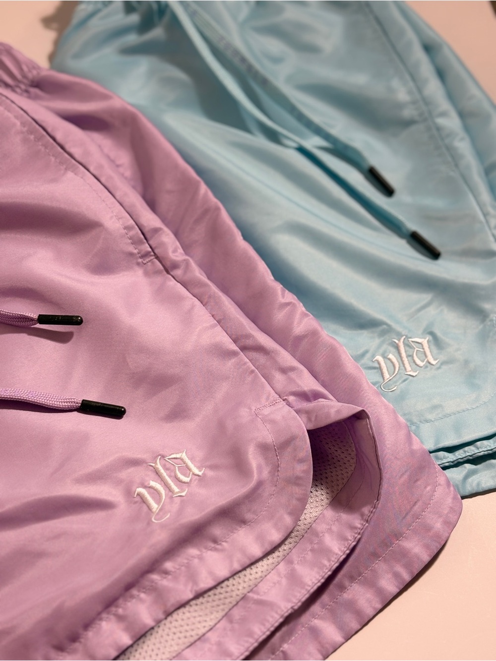 YoungLA 123 Pastel Flow Shorts Bundle Size L - 2 Pack Purple Blue YLA2751